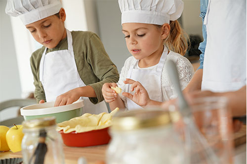 image of kids cooking